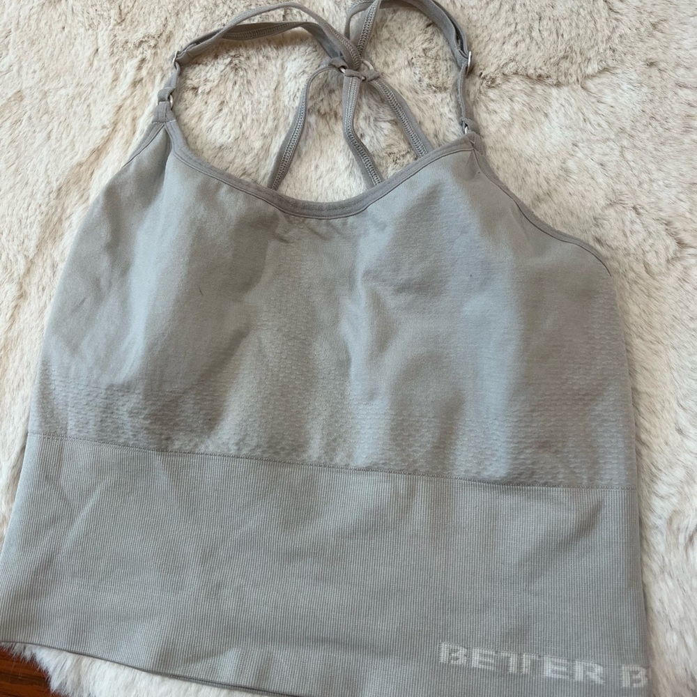 Better Bodies Astoria Seamless Sports Bra Grey Size S